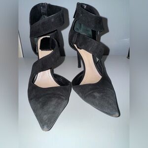Christian Dior Suede Strappy Black Women's Heels